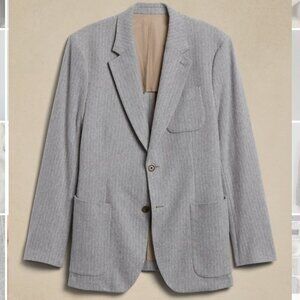 Banana Republic Tailored Slim Fit Gray Blazer in 42R